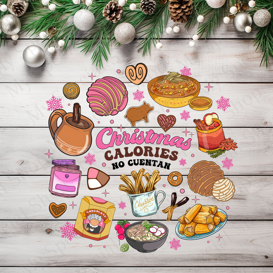 Christmas Calories No Cuentan Shirt or Sweatshirt | Funny Latino Christmas Design | Tamales, Champurrado & Pan Dulce Holiday Apparel My Special Shop