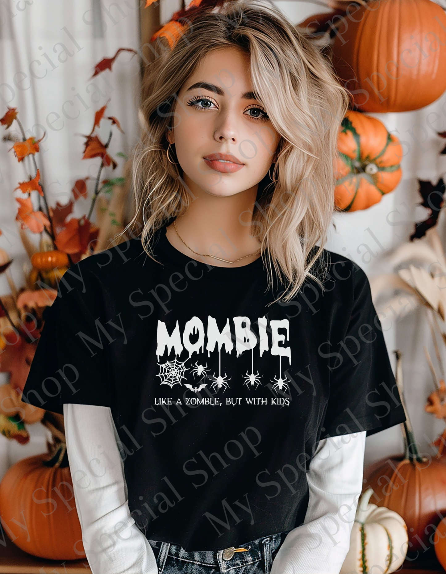 Funny Mombie Halloween Shirt | Funny | MOM | Zombie | Bella + Canvas | Unisex My Special Shop