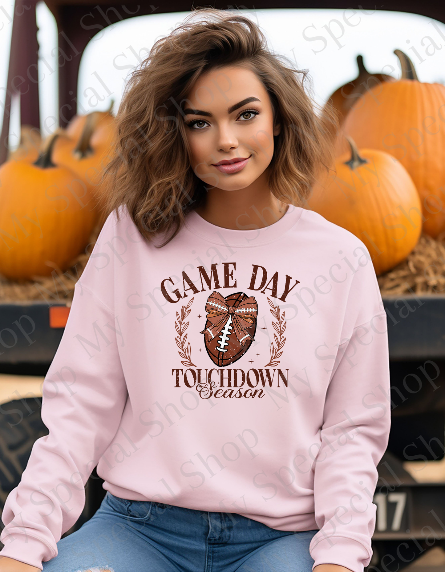 Game Day Touchdown Season Sweatshirt – Cozy Fall Football Pullover| Graphic Tee | Soft style | Unisex My Special Shop