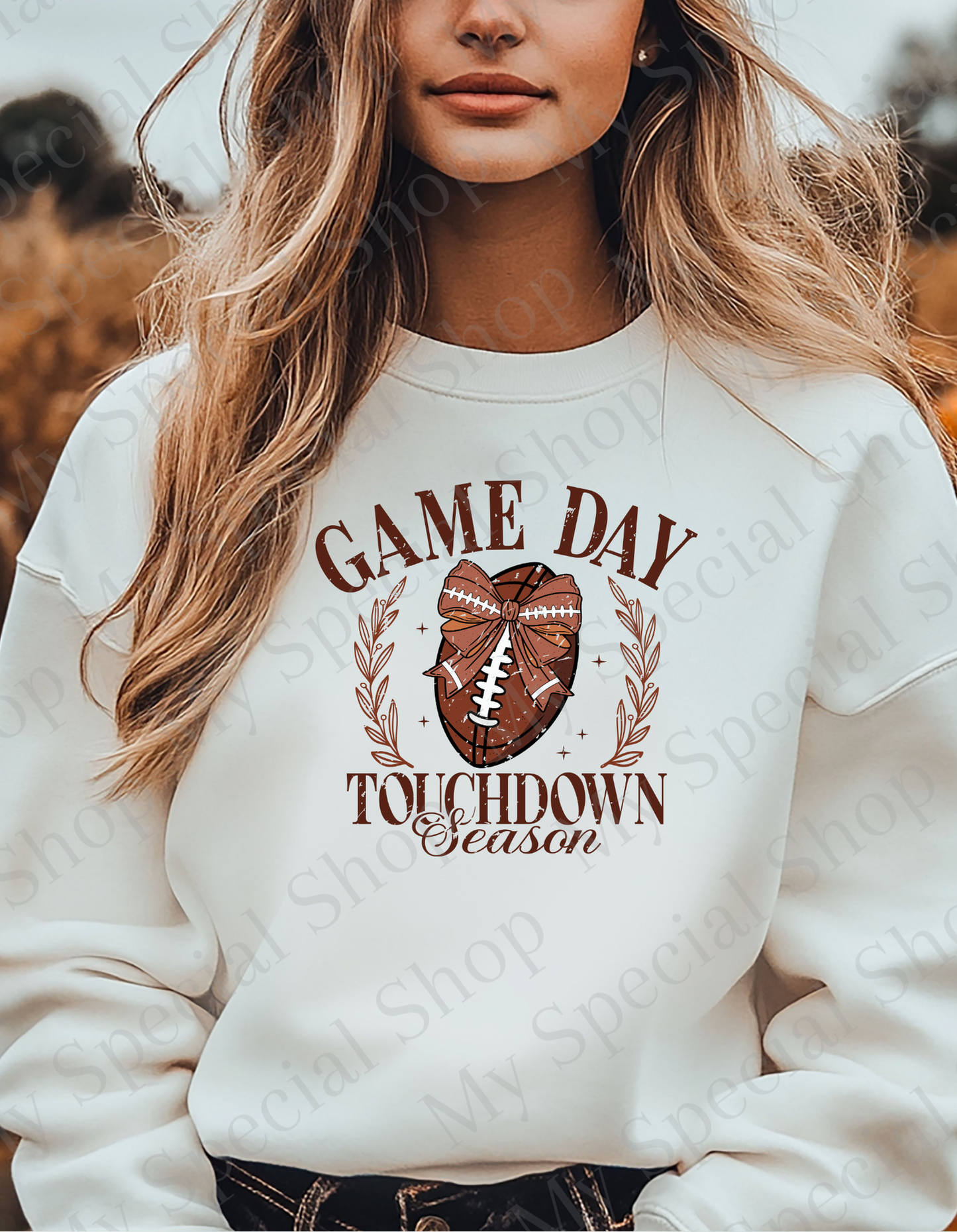 Game Day Touchdown Season Sweatshirt – Cozy Fall Football Pullover| Graphic Tee | Soft style | Unisex My Special Shop