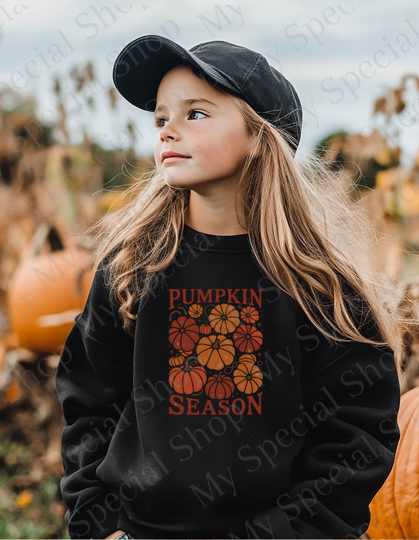 Pumpkin Season Sweatshirt – Cozy Fall Crewneck Pullover| Graphic Tee | Soft style | Unisex My Special Shop