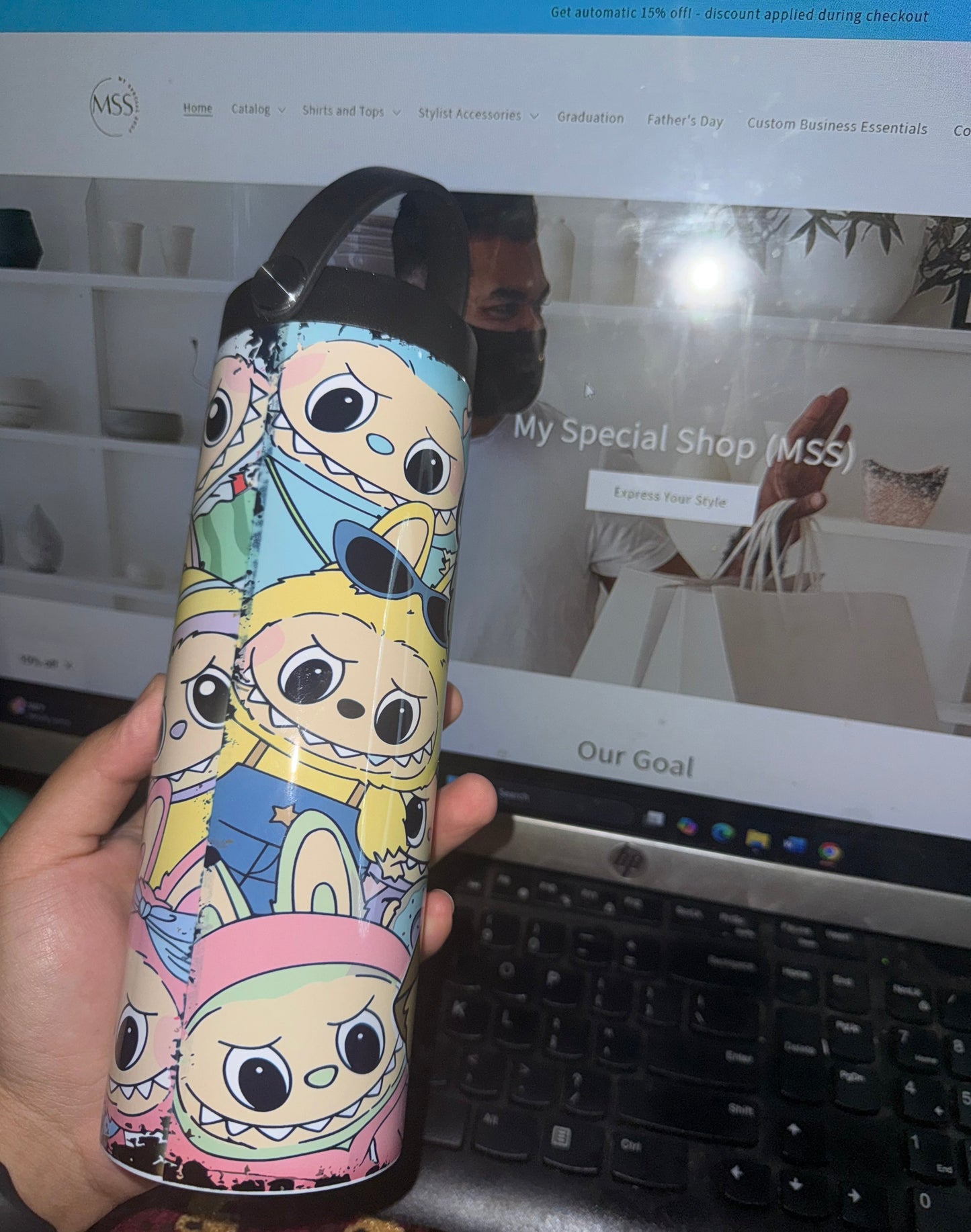 Labubu Flask Tumbler | 20oz | Thermal | Hot and Cold |Travel My Special Shop