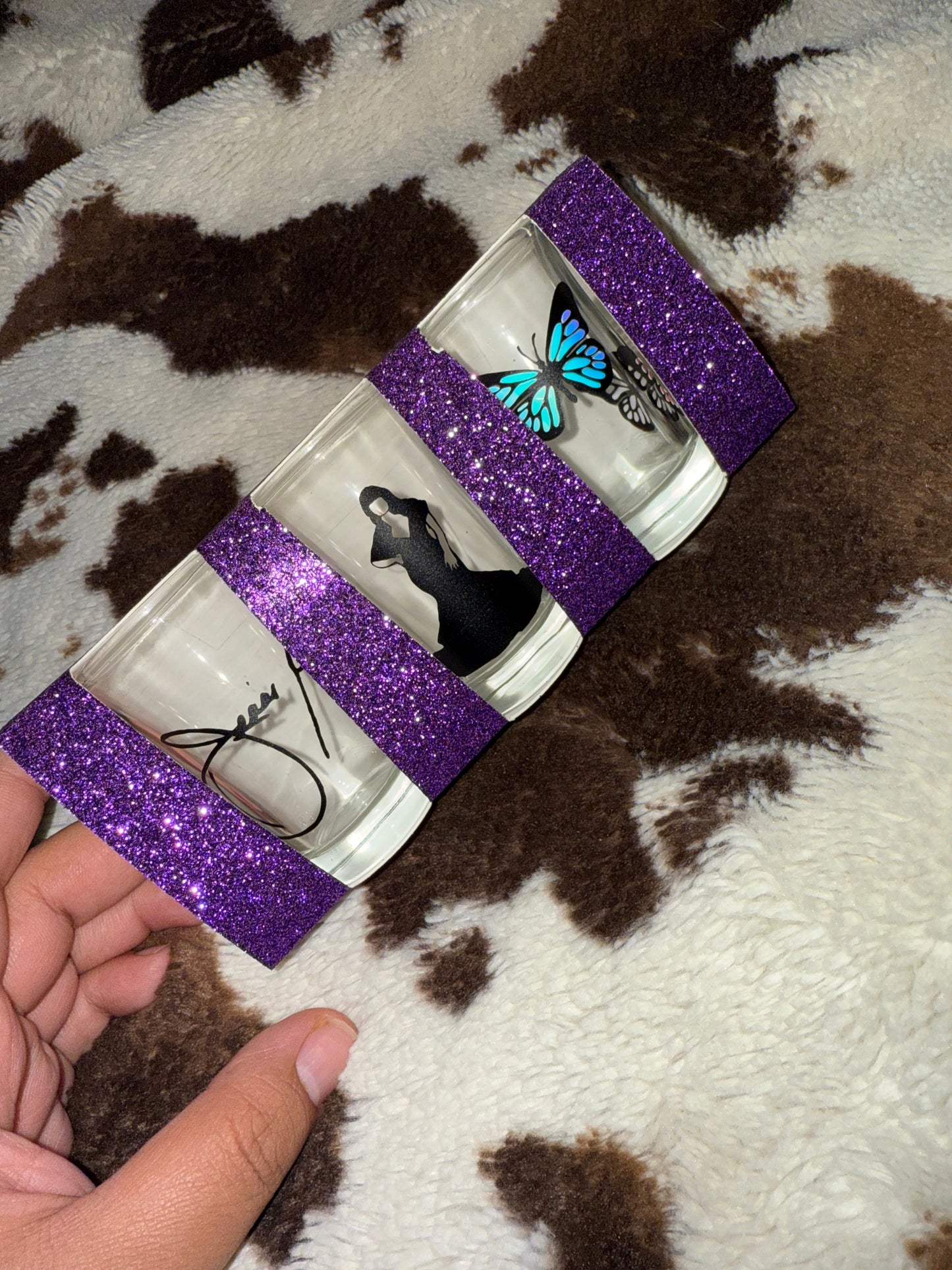 Jenni Rivera Drink set | Shot Glass & Tumbler | La Jenni | La Diva | Mariposa | 20oz | 1.5 oz | Sublimated | My Special Shop