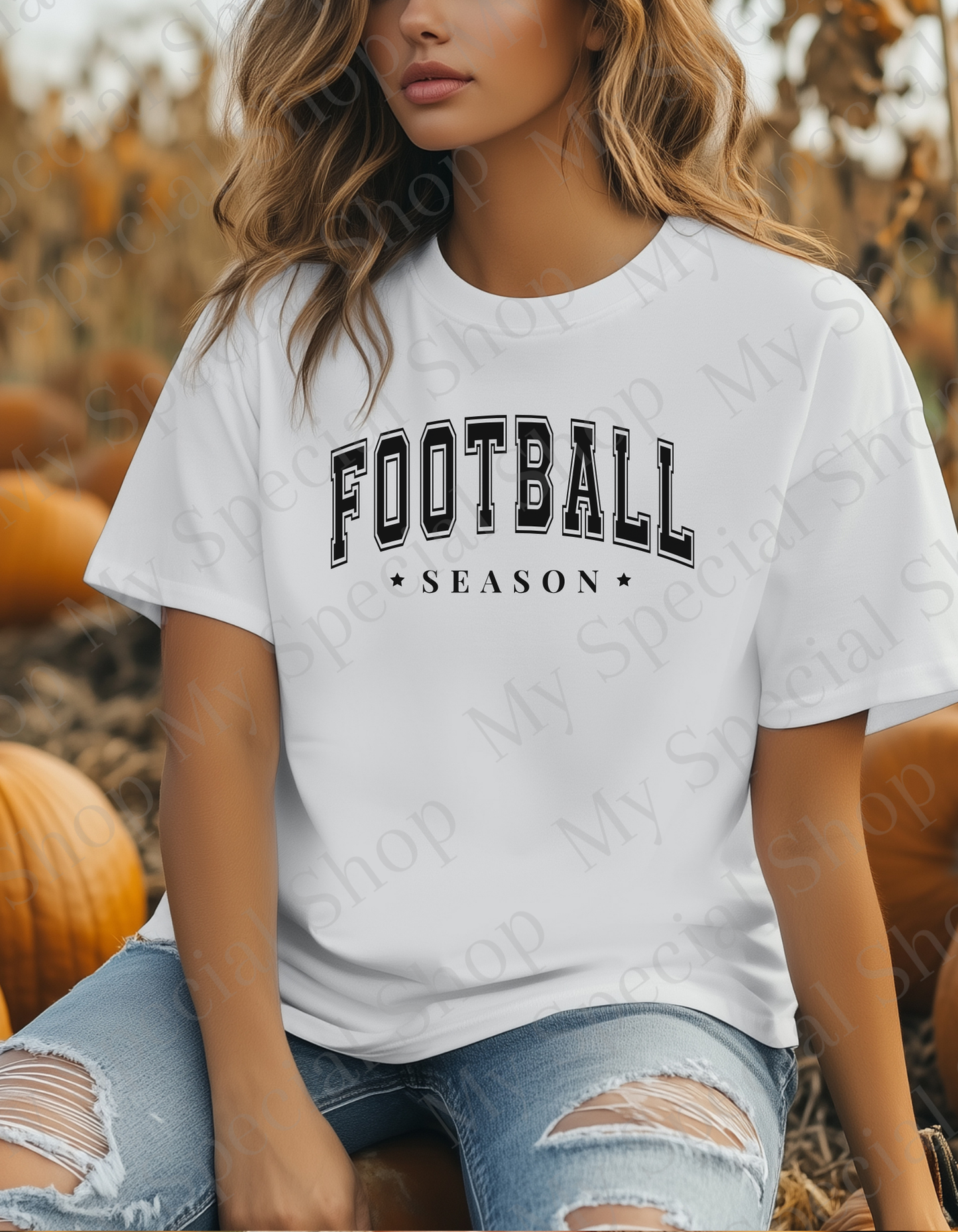 Football Season Shirt | Fall Game Day | Bella Canvas Tee | Neutral Aesthetic Varsity Football Shirt | Game Day Outfit | Soft style | Unisex My Special Shop