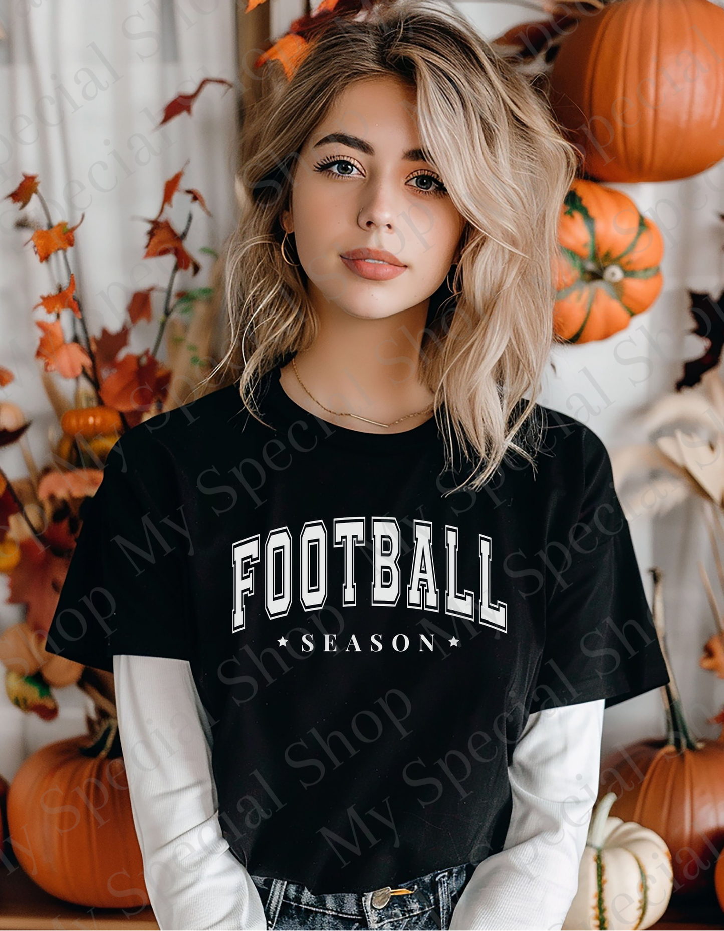 Football Season Shirt | Fall Game Day | Bella Canvas Tee | Neutral Aesthetic Varsity Football Shirt | Game Day Outfit | Soft style | Unisex My Special Shop