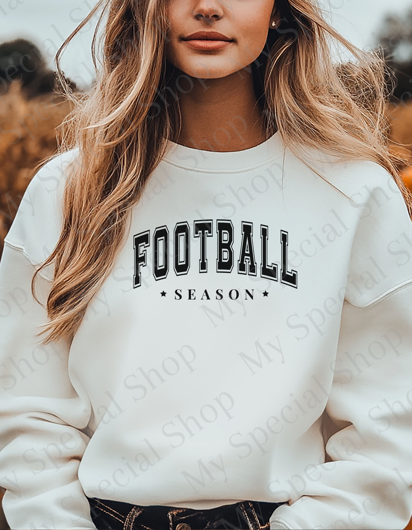 Football Season Sweatshirt | Cozy Gildan 1800 Crewneck | Fall Game Day Pullover | Neutral Aesthetic Football Sweater | Game Day Outfit | Unisex My Special Shop