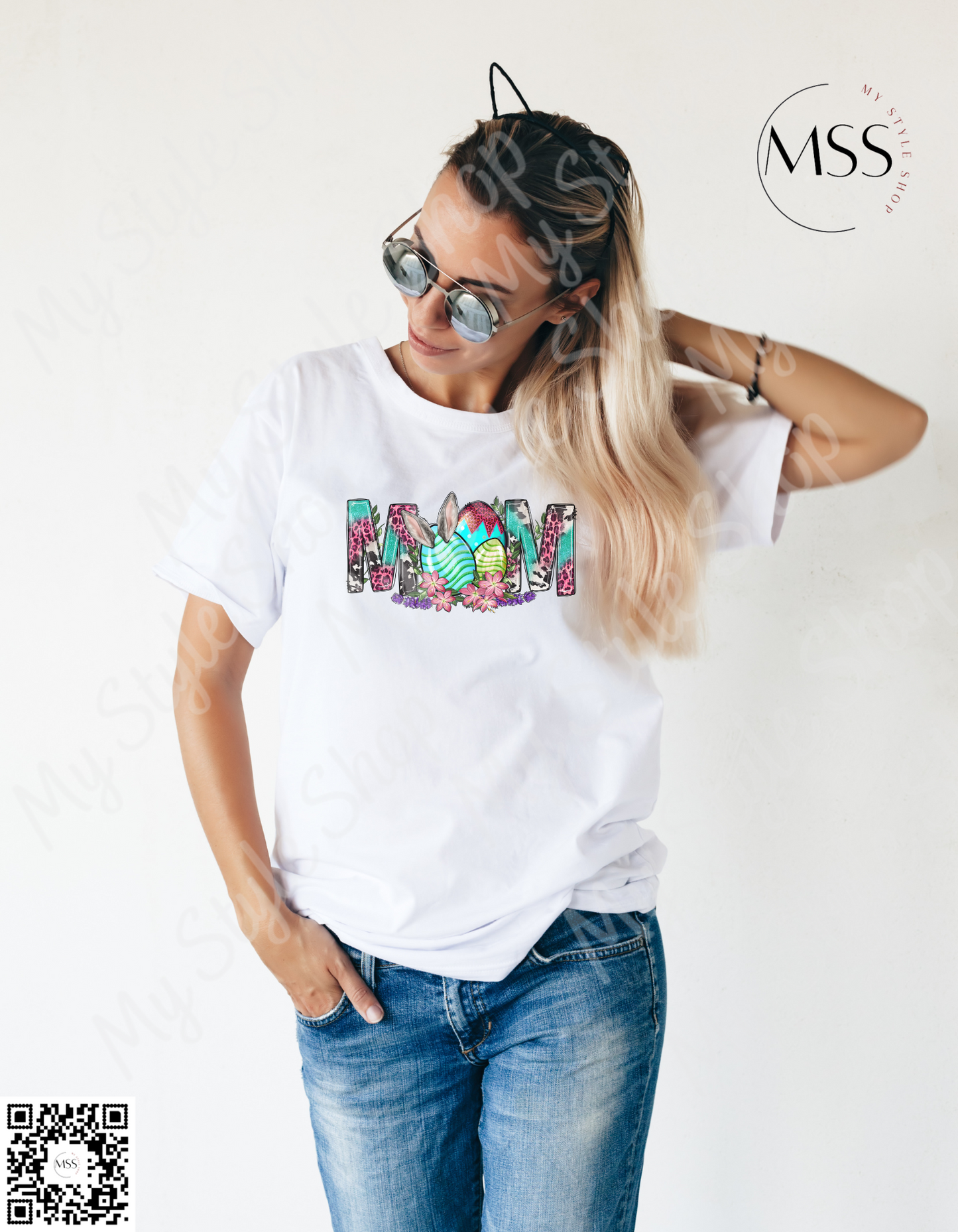 Mom Easter | Western | Easter Egg | Sublimated | Polyester | Cotton Feel | Unisex My Style Shop