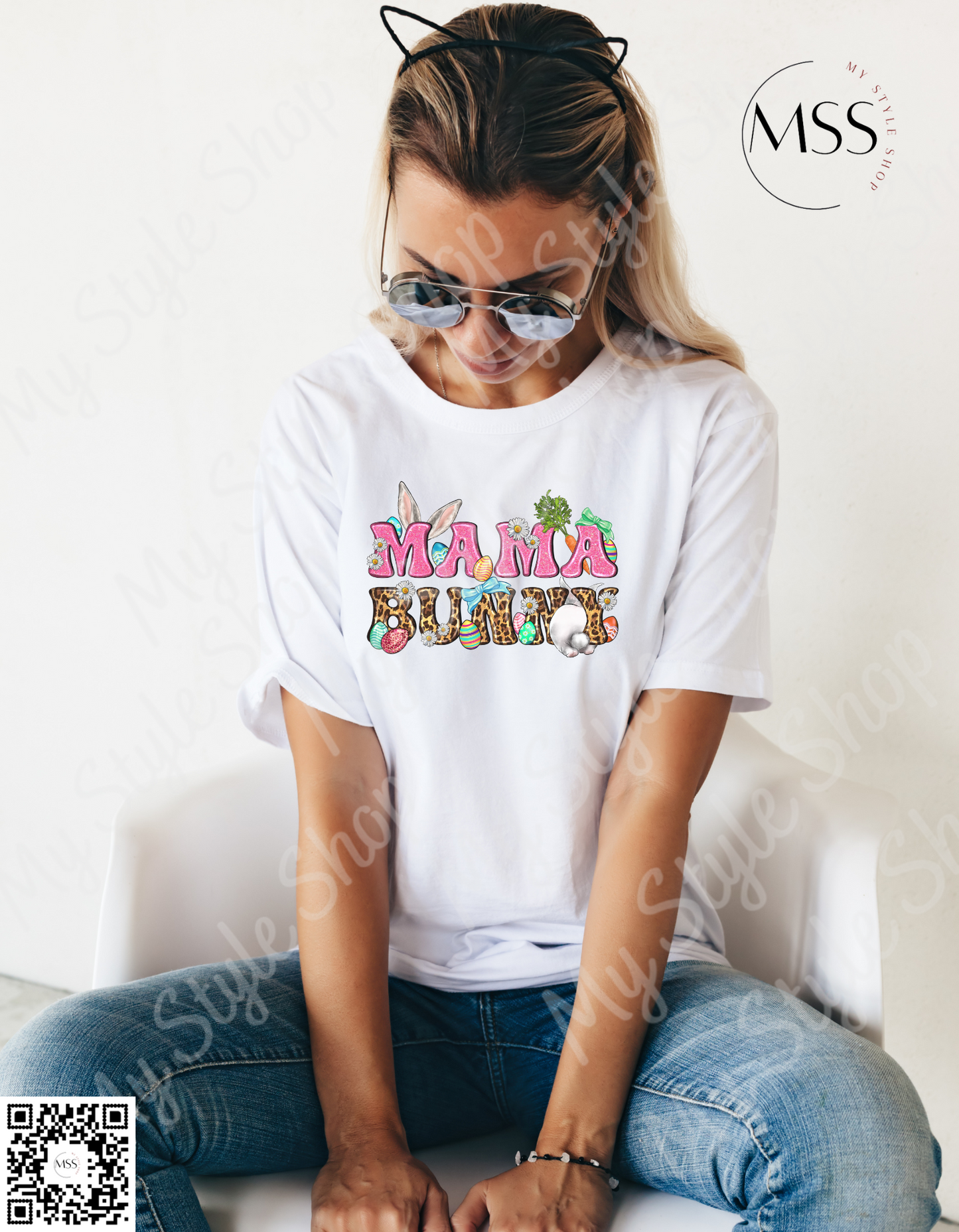 Momma Bunny Shirt | Easter Egg | Easter Bunny | Classroom | Retro | Sublimated | Polyester | Cotton Feel | Unisex My Style Shop