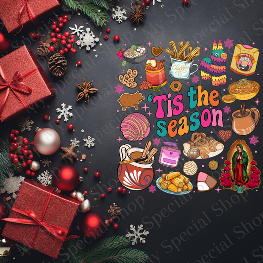 Tis The Season Mexican Christmas Shirt | Latina Holiday Tee | Tamales Pan Dulce Champurrado Shirt | Fiesta Navidad Shirt My Special Shop