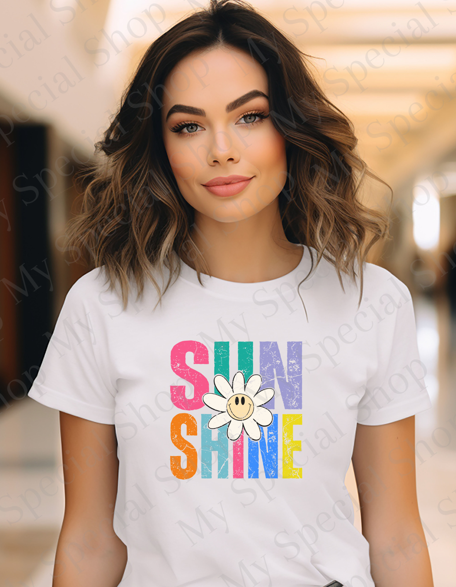Sunshine Shirt | Cotton | Summer time | Beach Vibe | Flower | Bright Color (Copy) My Special Shop