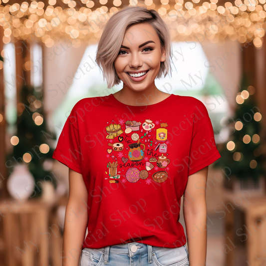 #2 Tis The Season Mexican Christmas Shirt | Tamales Pan Dulce Champurrado Tee | Latina Holiday Shirt | Navidad Mexicana Outfit My Special Shop