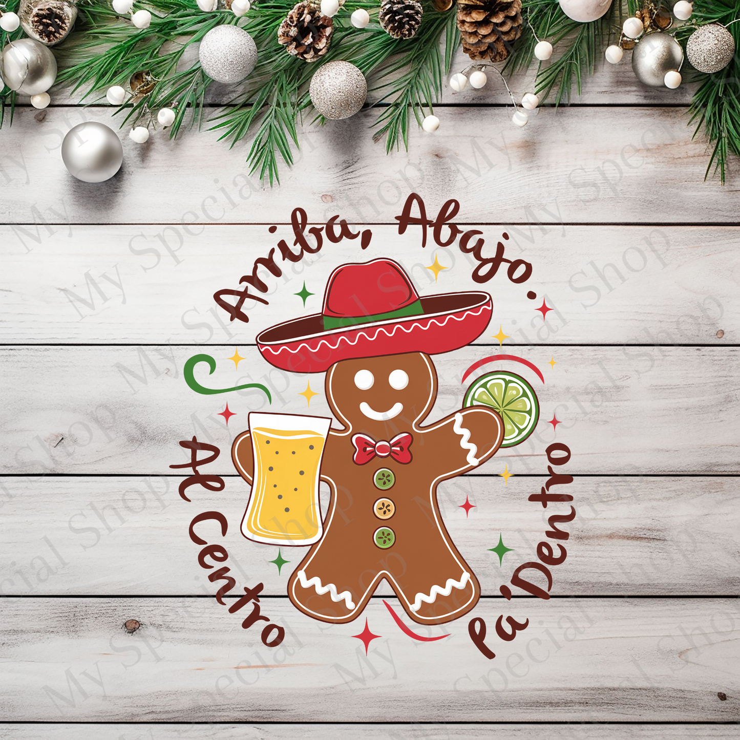 Arriba Abajo Al Centro Pa’ Dentro Shirt | Mexican Christmas Shirt | Fiesta Holiday Tee | Funny Latino Christmas Outfit My Special Shop