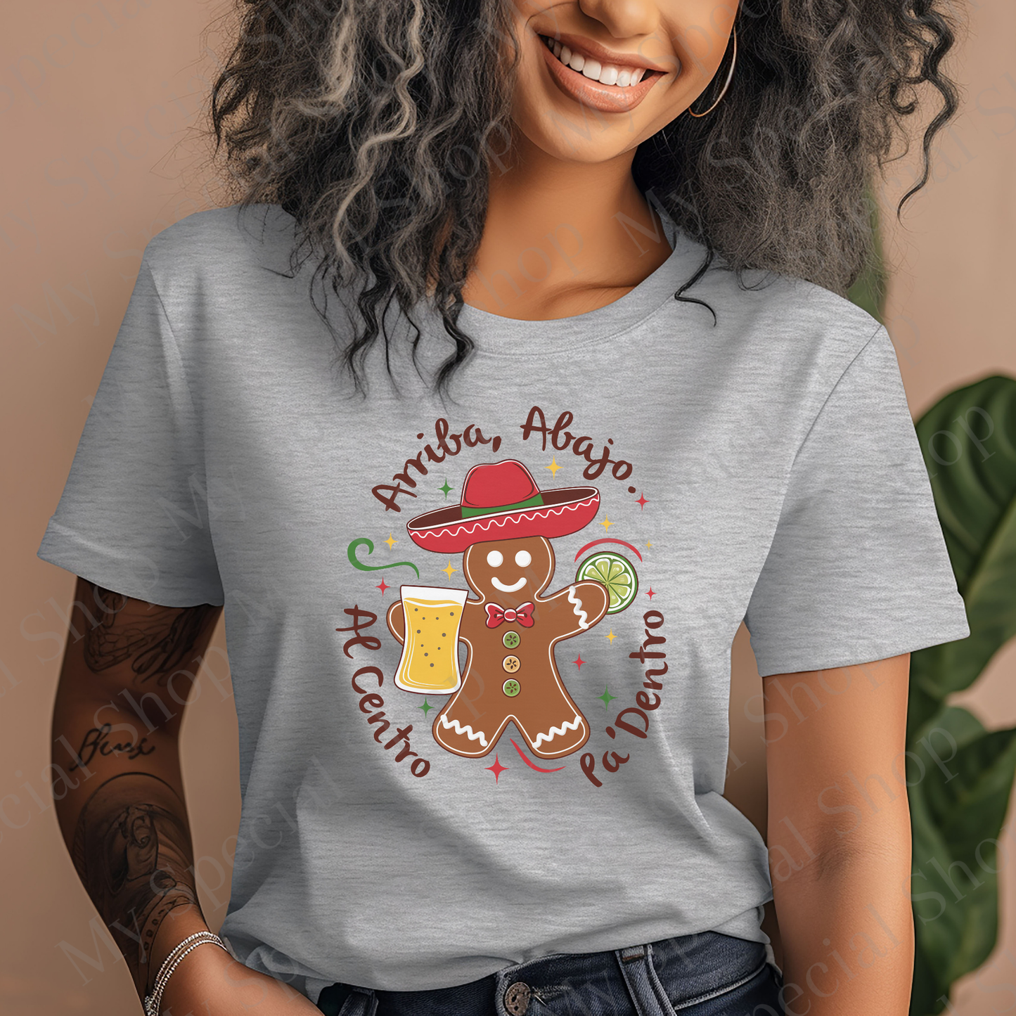 Arriba Abajo Al Centro Pa’ Dentro Shirt | Mexican Christmas Shirt | Fiesta Holiday Tee | Funny Latino Christmas Outfit My Special Shop