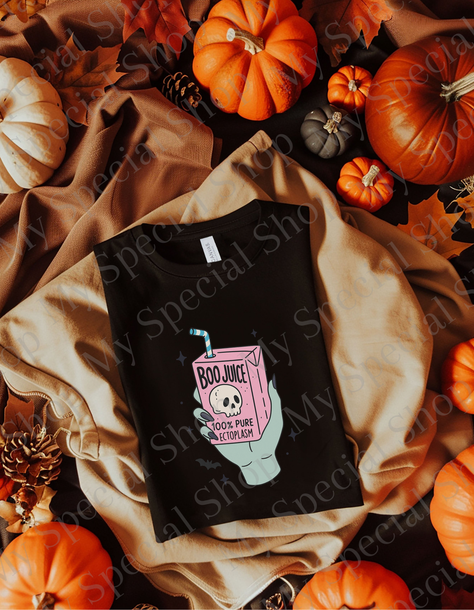 Just Here for the Boos – Funny Halloween Ghost Beer Shirt | Funny | Bella + Canvas | Unisex My Special Shop