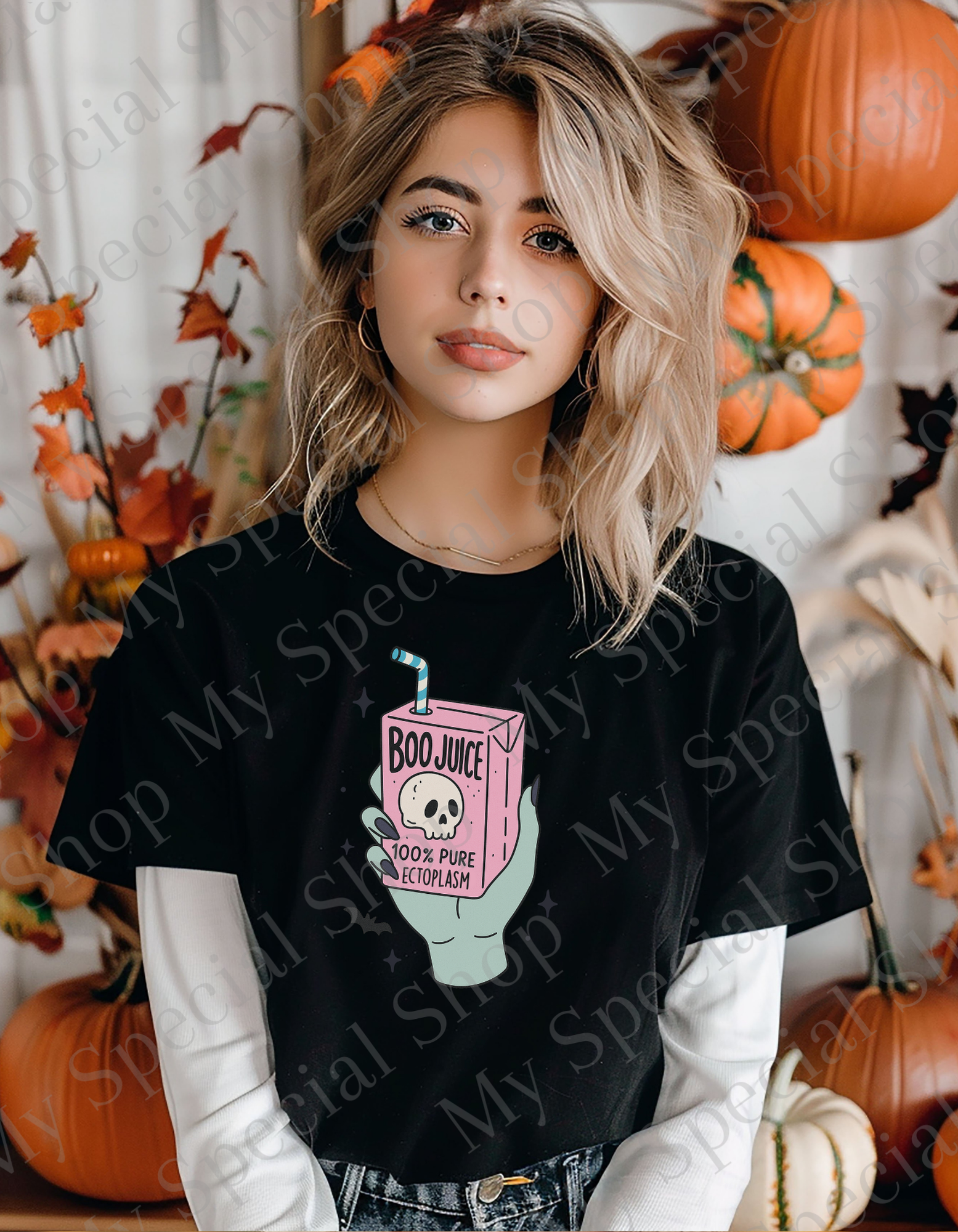 Just Here for the Boos – Funny Halloween Ghost Beer Shirt | Funny | Bella + Canvas | Unisex My Special Shop