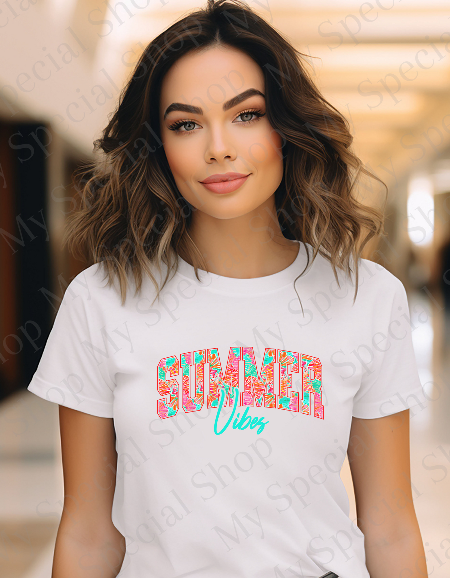 Summer Vibe #2 | Cotton | Summer time | Beach Vibe | Flower | Bright Color My Special Shop