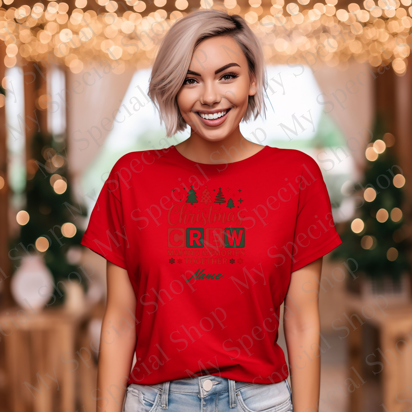 Family Christmas Crew Matching Shirts | Custom Name Holiday Outfit | Personalized Adult & Youth Christmas Tees My Special Shop