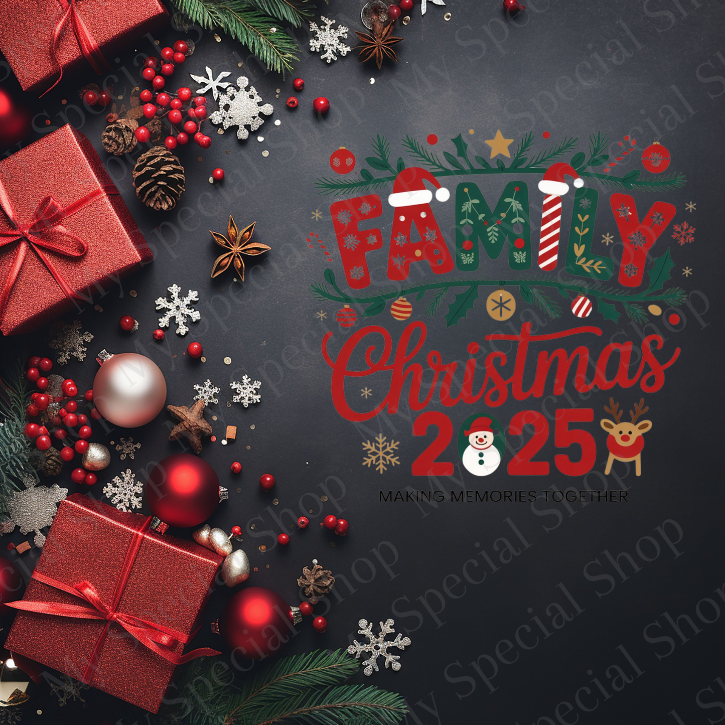 Family Christmas 2025 Matching Shirts | Holiday Family Outfit | Making Memories Together T-Shirt My Special Shop