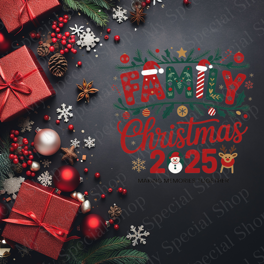 Family Christmas 2025 Matching Shirts | Holiday Family Outfit | Making Memories Together T-Shirt My Special Shop