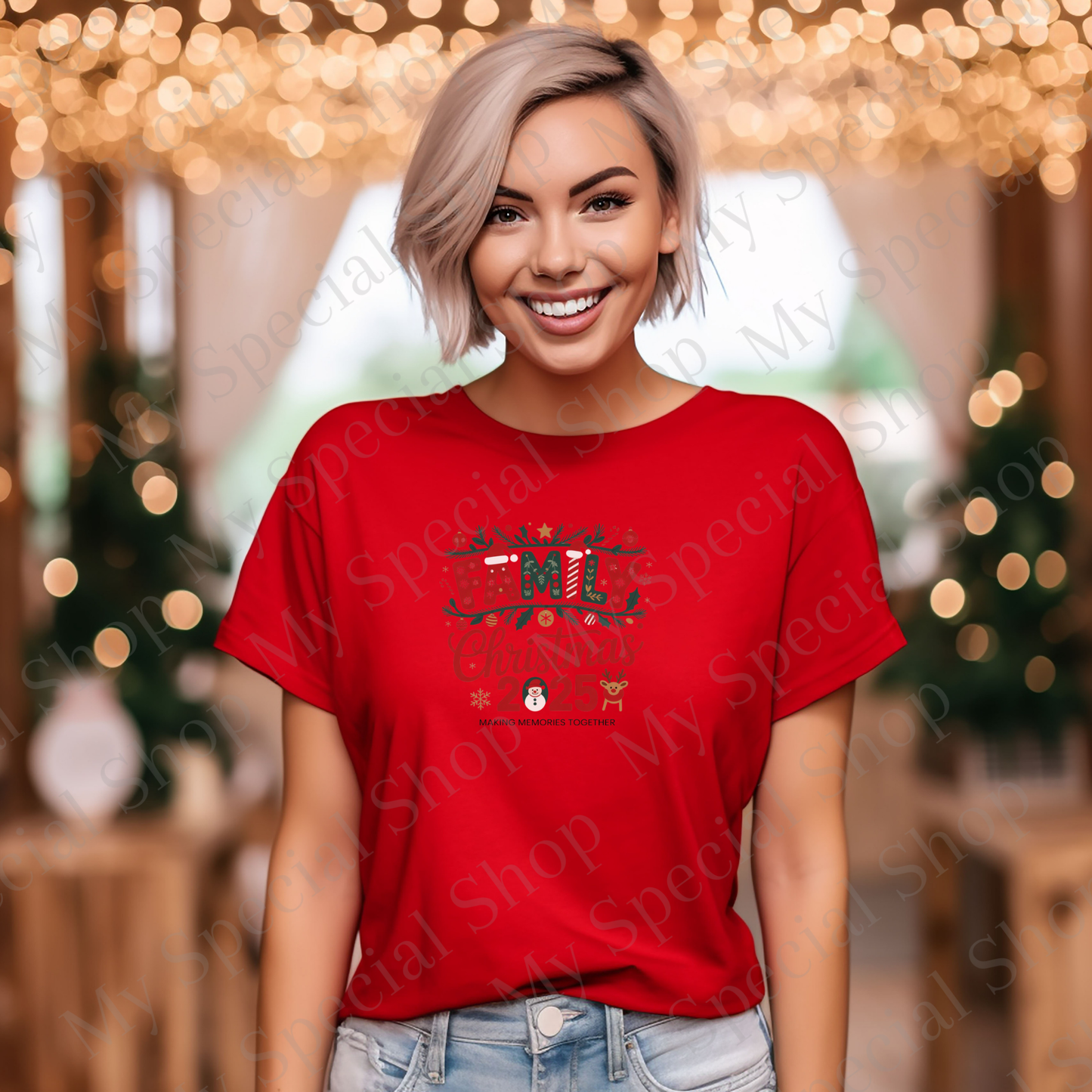 Family Christmas 2025 Matching Shirts | Holiday Family Outfit | Making Memories Together T-Shirt My Special Shop