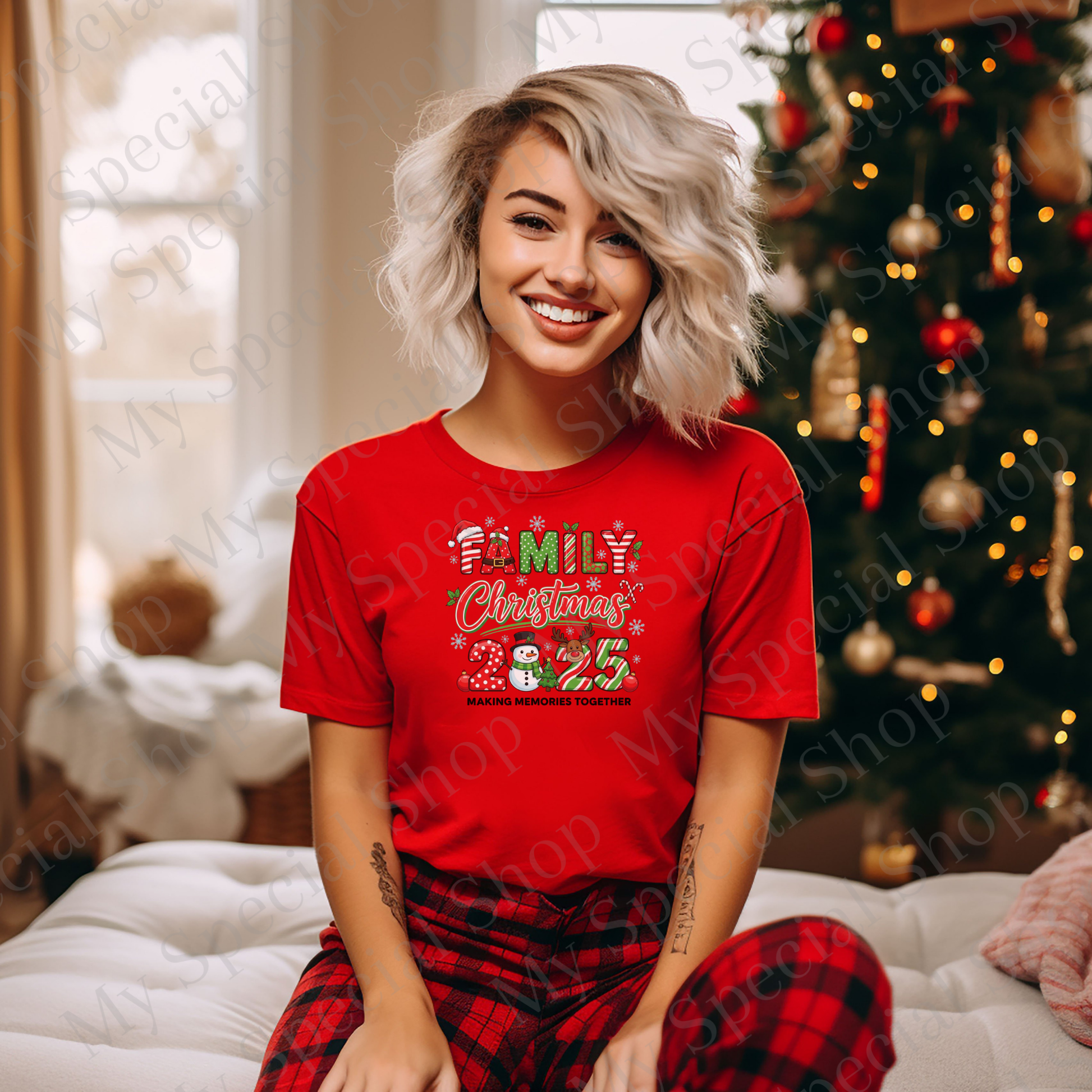 #2 Family Christmas 2025 Shirts | Matching Holiday Shirts | Making Memories Together | Snowman & Reindeer Design My Special Shop