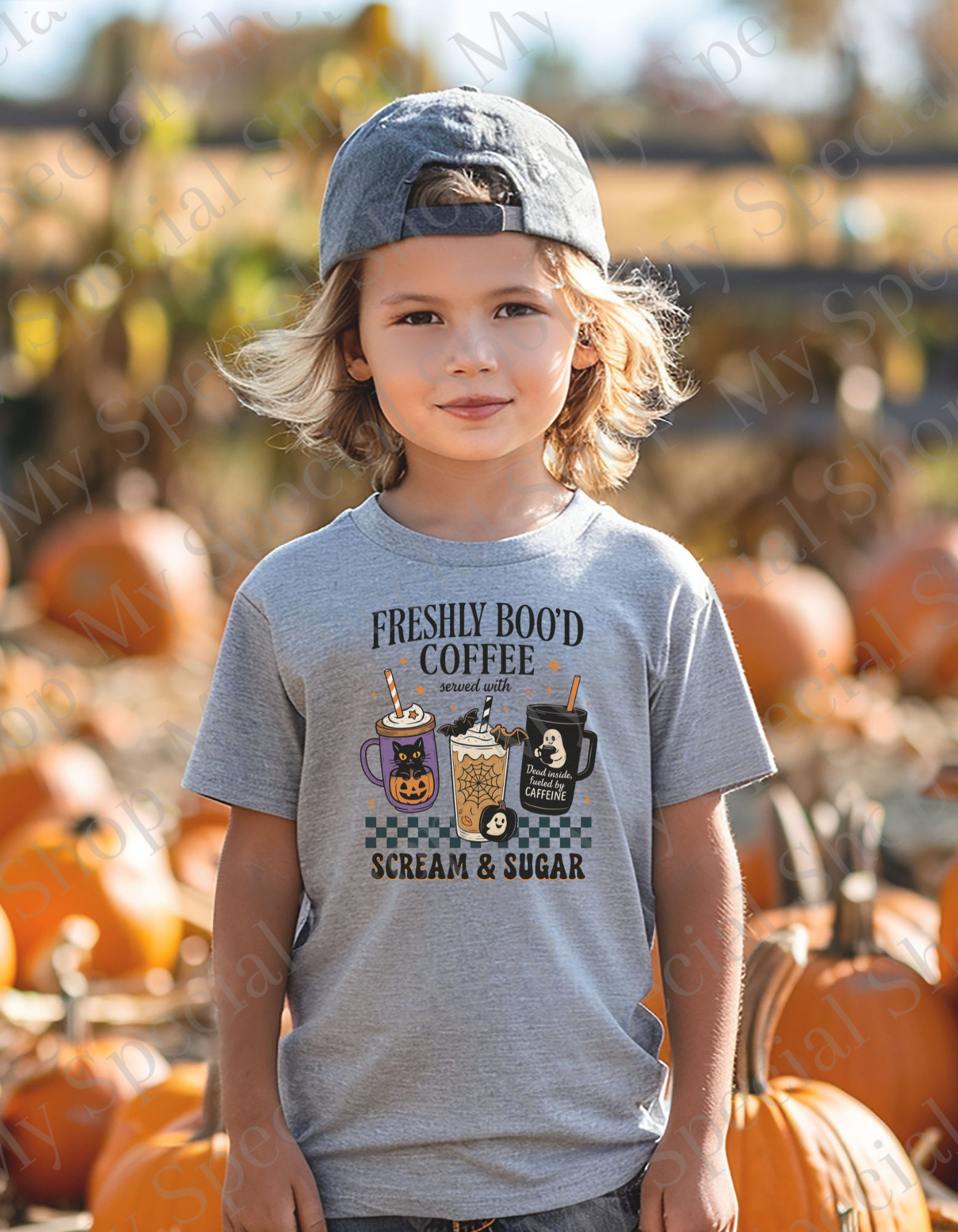 Freshly Boo’d Coffee T-Shirt | Funny Halloween Coffee Shirt | Bella Canvas Fall Tee | Caffeine Ghost Scream & Sugar Shirt | Softstyle | Unisex My Special Shop