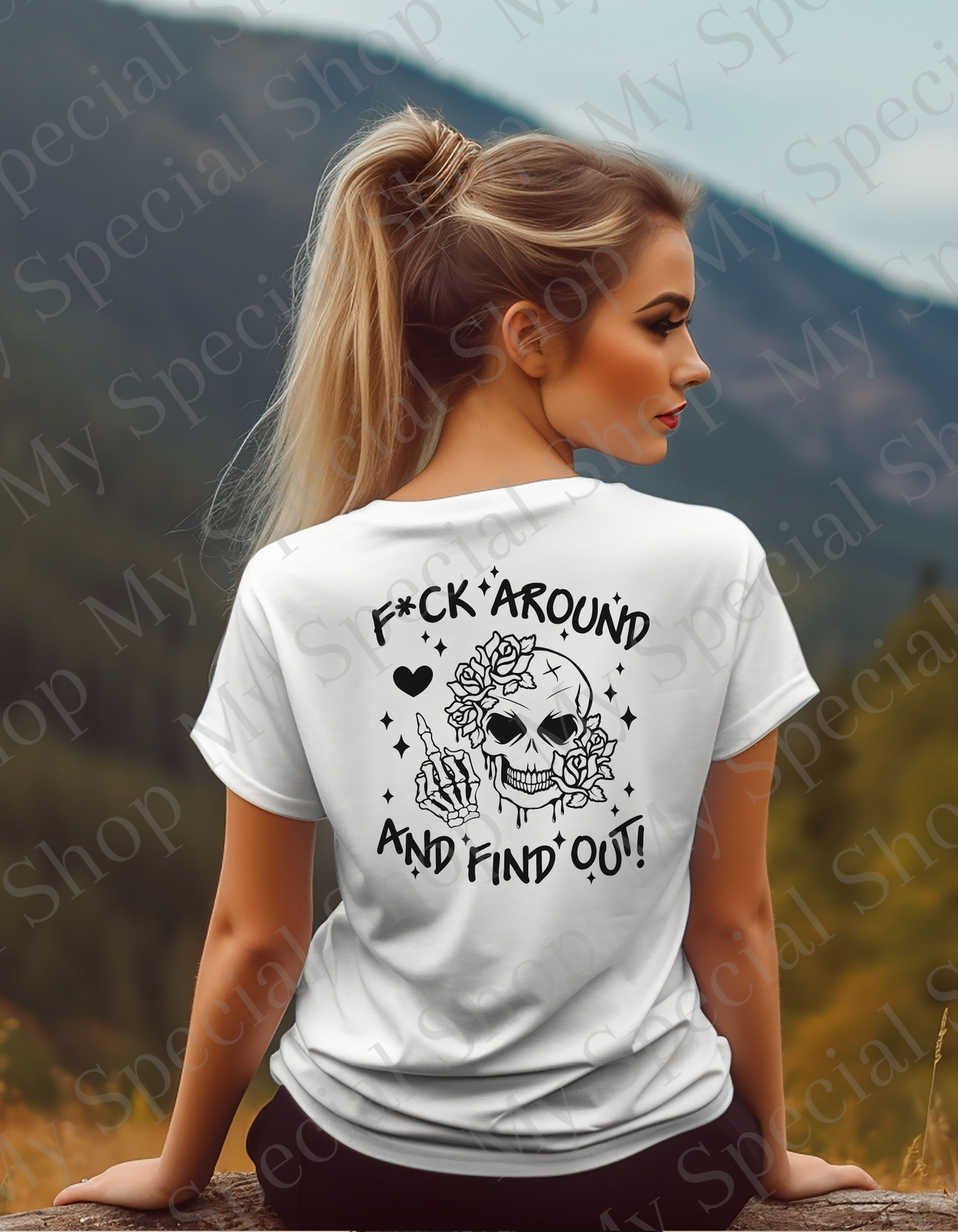 Fck Around and Find Out Skull T-Shirt* | Edgy Skeleton Graphic Tee | Gothic Aesthetic Streetwear | Bold Statement Shirt My Special Shop