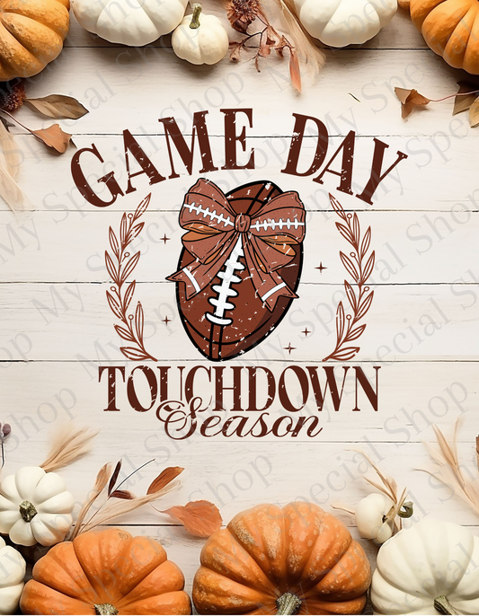 Game Day Touchdown Season T-Shirt – Cute Fall Football Tee| Graphic Tee | Soft style | Unisex My Special Shop