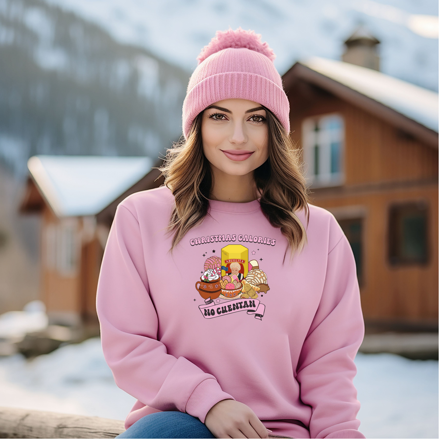 Abuelita Christmas Shirt or Sweatshirt | Cozy Latino Holiday Design | Pan Dulce, Tamales & Hot Chocolate Christmas Apparel My Special Shop