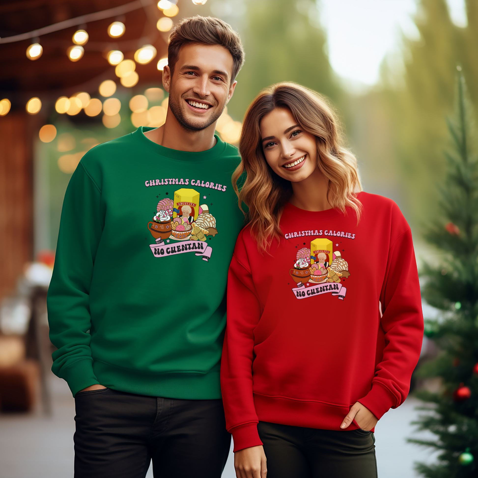 Abuelita Christmas Shirt or Sweatshirt | Cozy Latino Holiday Design | Pan Dulce, Tamales & Hot Chocolate Christmas Apparel My Special Shop