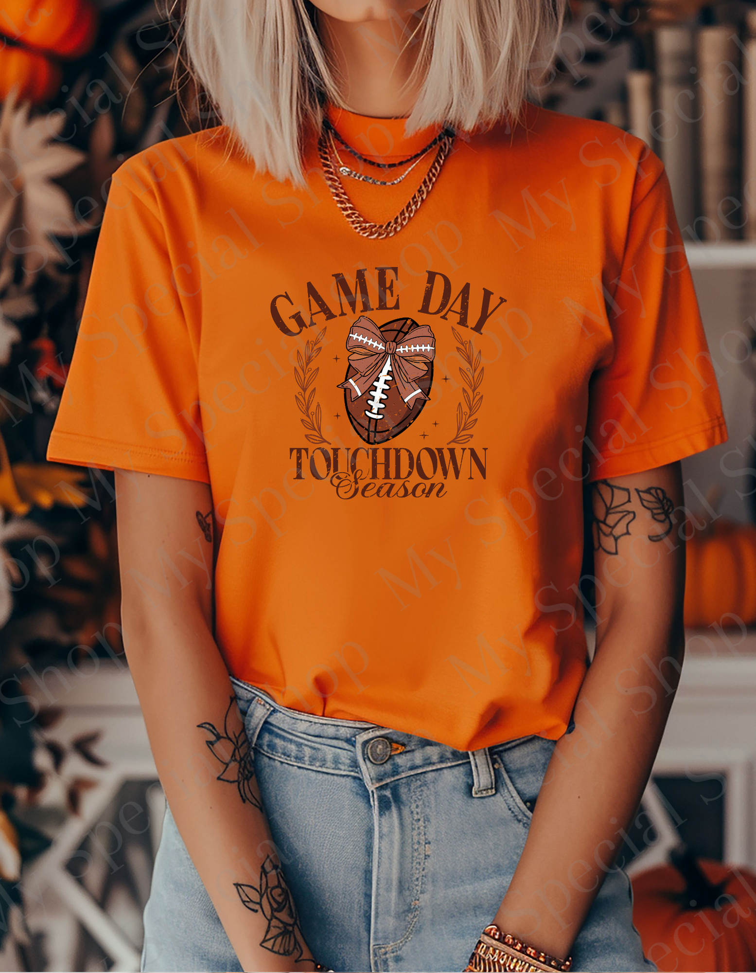 Game Day Touchdown Season T-Shirt – Cute Fall Football Tee| Graphic Tee | Soft style | Unisex My Special Shop