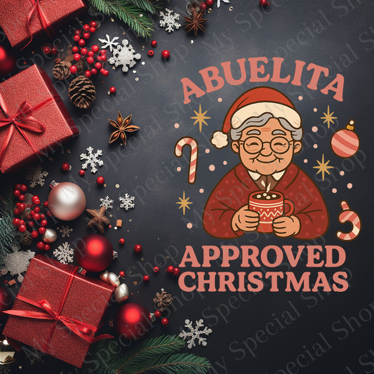 Abuelita Approved Christmas Shirt | Hispanic Holiday Tee | Cozy Family Christmas Shirt | Latina Christmas Gift My Special Shop