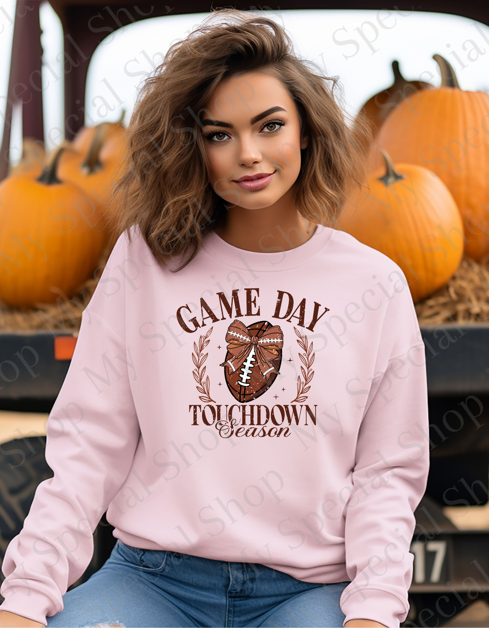 Game Day Touchdown Season Sweatshirt – Cozy Fall Football Pullover| Graphic Tee | Soft style | Unisex My Special Shop