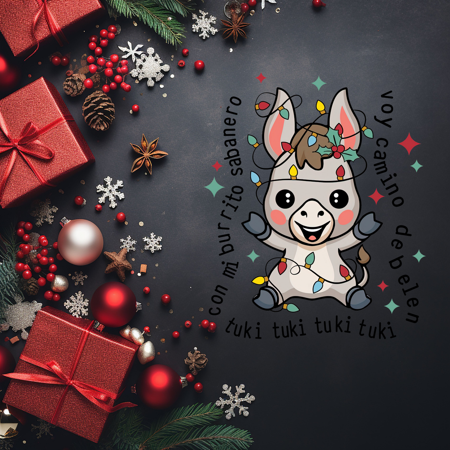 Burrito Sabanero Christmas Shirt | Funny Latino Holiday Design | Tuki Tuki Tuki Tuki Shirt | Bilingual Navidad Tee My Special Shop