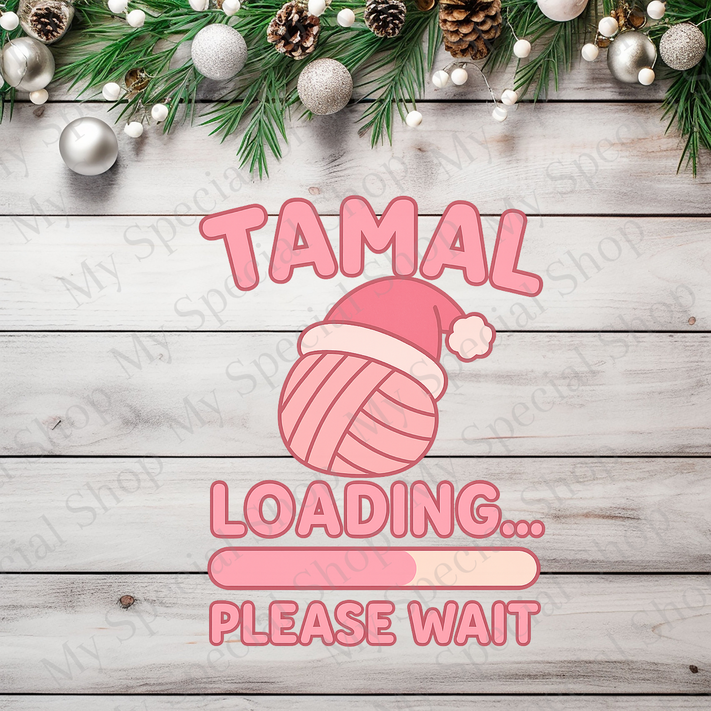 Tamal Loading Please Wait Shirt | Funny Hispanic Christmas Tee | Cute Mexican Holiday Shirt | Tamales Navidad Shirt My Special Shop