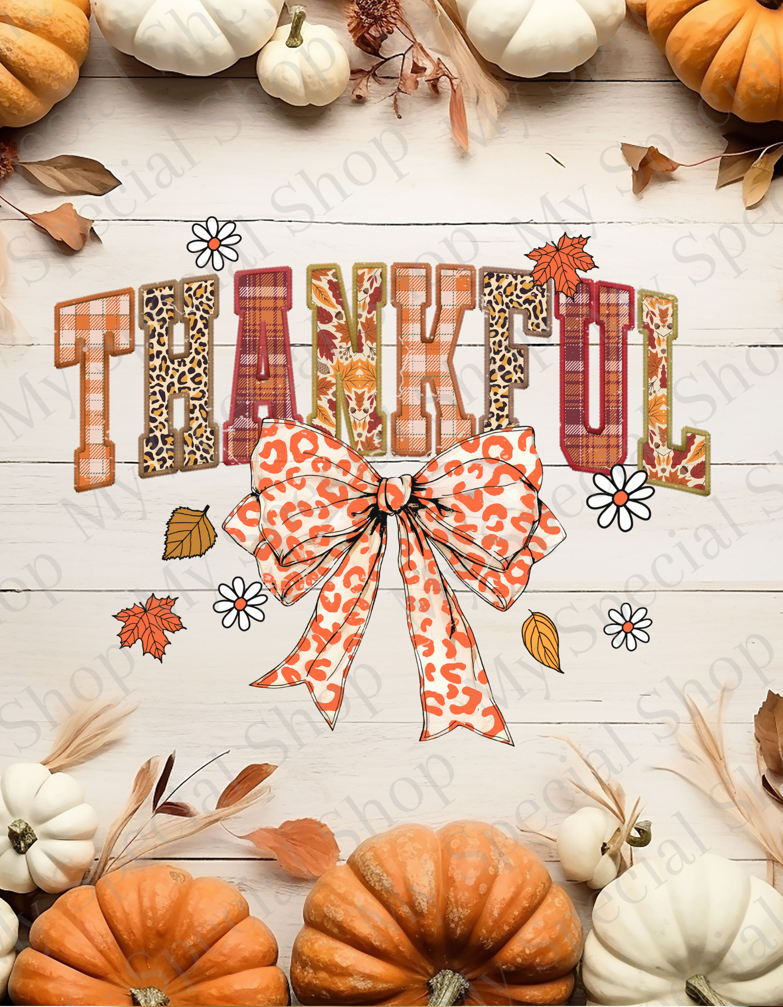 THANKFUL Fall Sweatshirt | Crewneck Pullover| Graphic Tee | Soft style | Unisex (Copy) My Special Shop