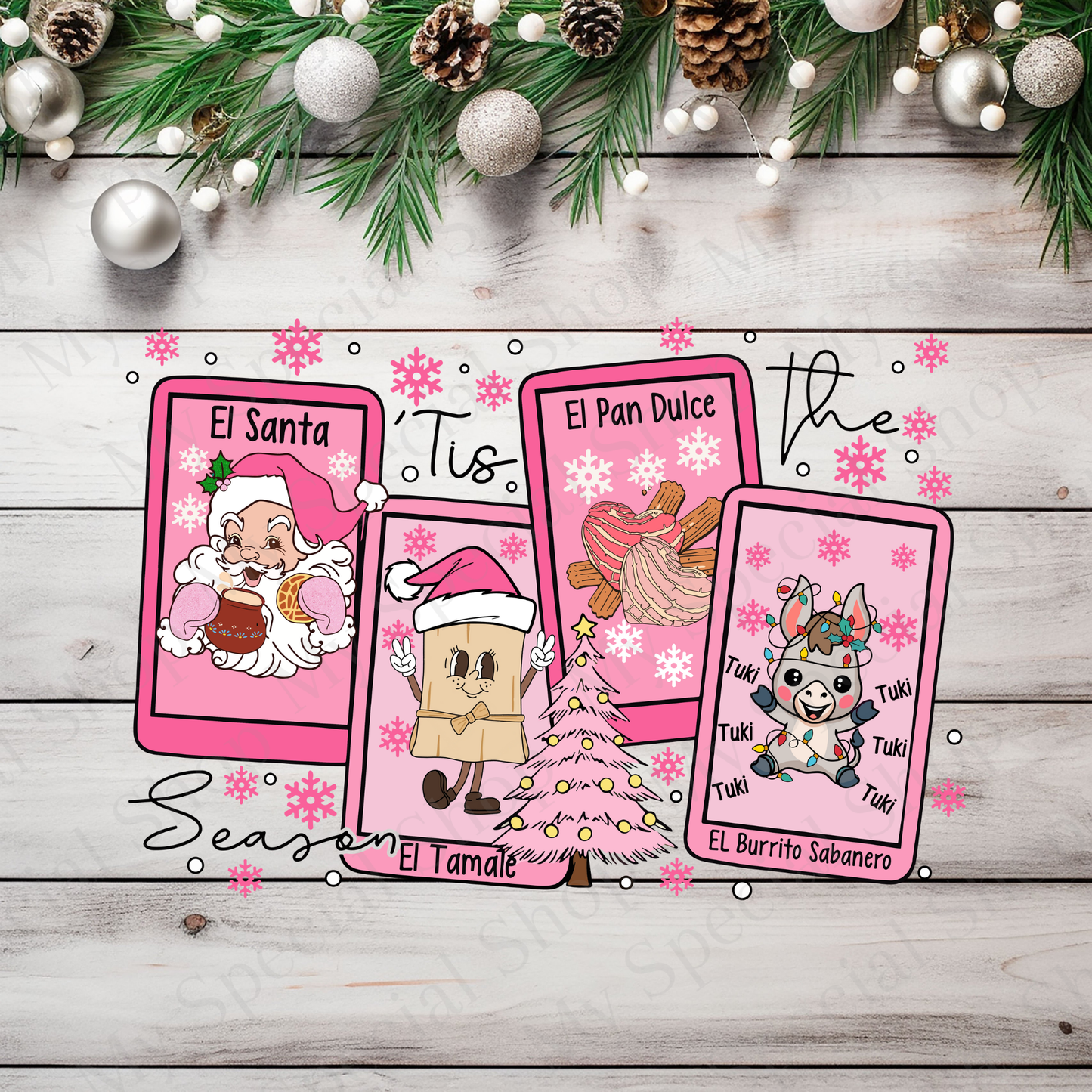 Lotería Navidad Shirt or Sweatshirt | El Santa El Tamal El Pan Dulce | Latino Christmas Design | Funny Bilingual Holiday Apparel My Special Shop