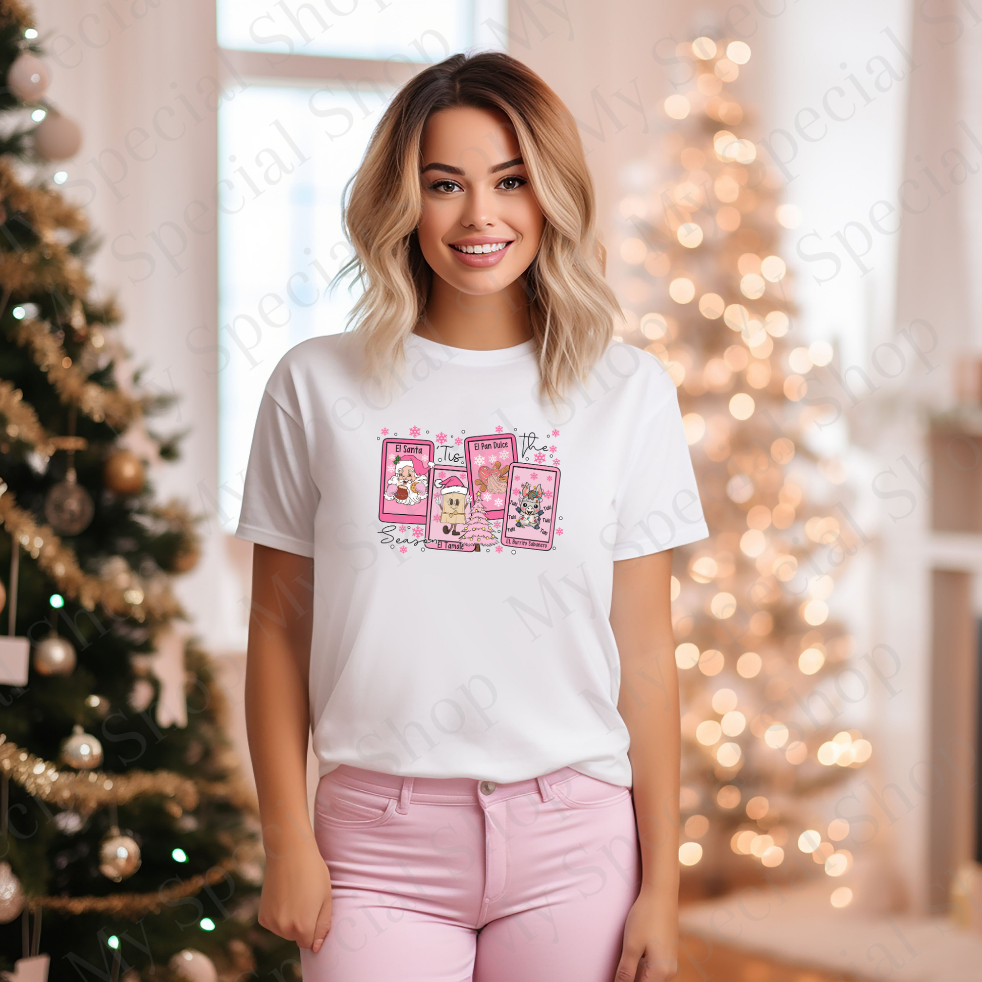 Lotería Navidad Shirt or Sweatshirt | El Santa El Tamal El Pan Dulce | Latino Christmas Design | Funny Bilingual Holiday Apparel My Special Shop