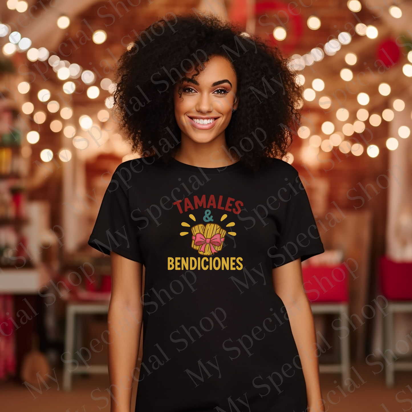 Tamales & Bendiciones Shirt | Hispanic Christmas Tee | Mexican Holiday Shirt | Latino Family Christmas Gift My Special Shop
