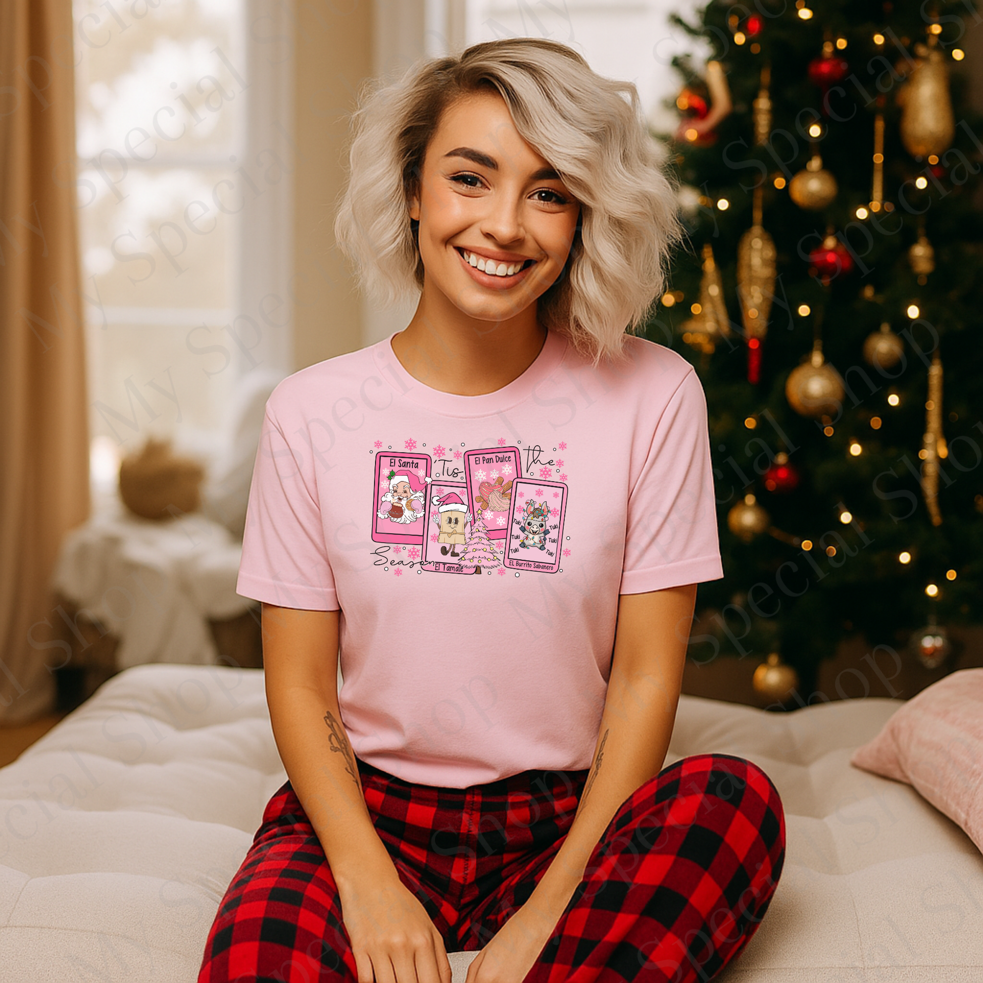 Lotería Navidad Shirt or Sweatshirt | El Santa El Tamal El Pan Dulce | Latino Christmas Design | Funny Bilingual Holiday Apparel My Special Shop