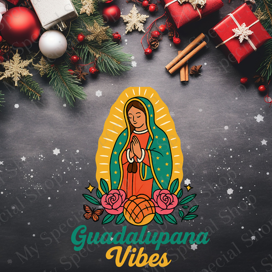 Guadalupana Vibes Shirt | Virgen de Guadalupe Tee | Mexican Faith & Culture Shirt | Latina Christmas & Guadalupe Day Gift My Special Shop