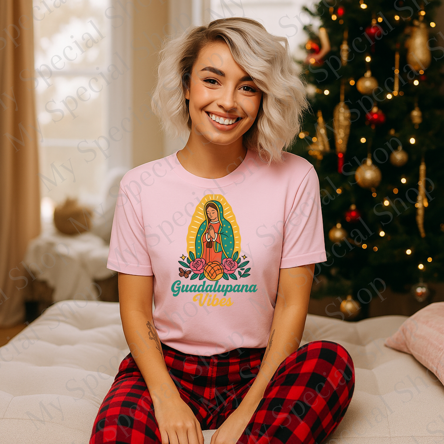 Guadalupana Vibes Shirt | Virgen de Guadalupe Tee | Mexican Faith & Culture Shirt | Latina Christmas & Guadalupe Day Gift My Special Shop