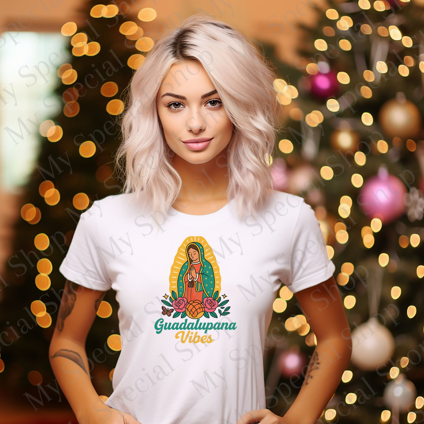 Guadalupana Vibes Shirt | Virgen de Guadalupe Tee | Mexican Faith & Culture Shirt | Latina Christmas & Guadalupe Day Gift My Special Shop
