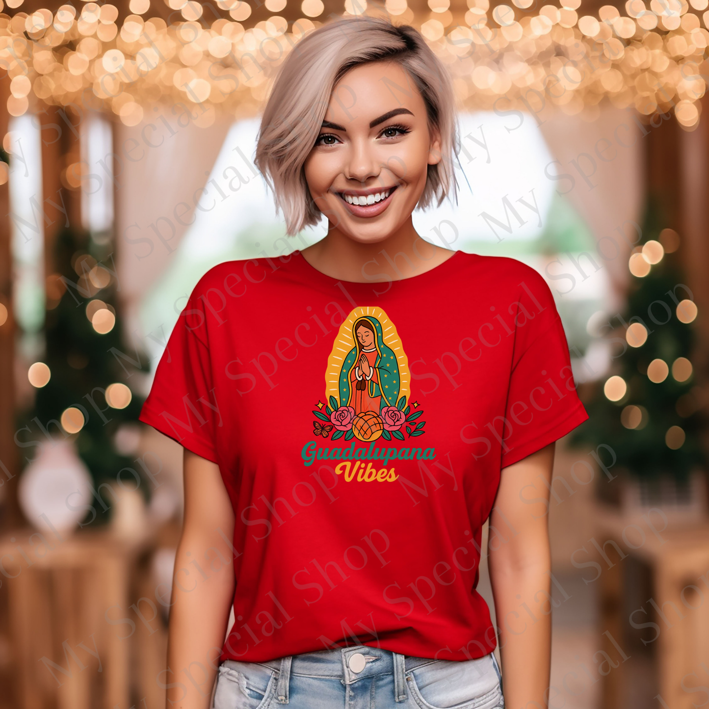 Guadalupana Vibes Shirt | Virgen de Guadalupe Tee | Mexican Faith & Culture Shirt | Latina Christmas & Guadalupe Day Gift My Special Shop