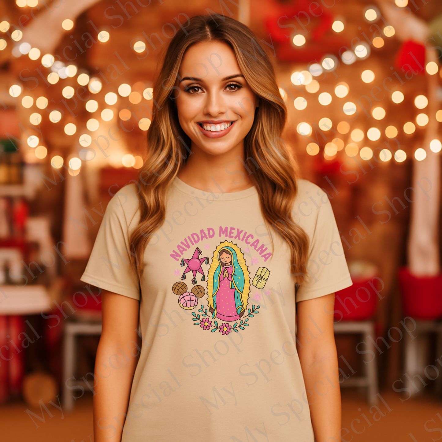 Navidad Mexicana Shirt | Virgen de Guadalupe Christmas Tee | Mexican Holiday Shirt | Latina Faith & Culture Christmas Gift My Special Shop