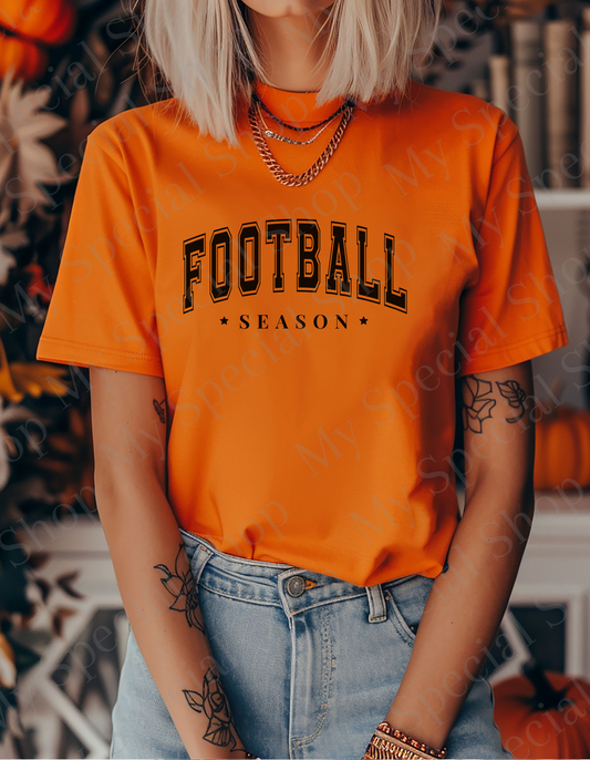 Football Season Shirt | Fall Game Day | Bella Canvas Tee | Neutral Aesthetic Varsity Football Shirt | Game Day Outfit | Soft style | Unisex My Special Shop