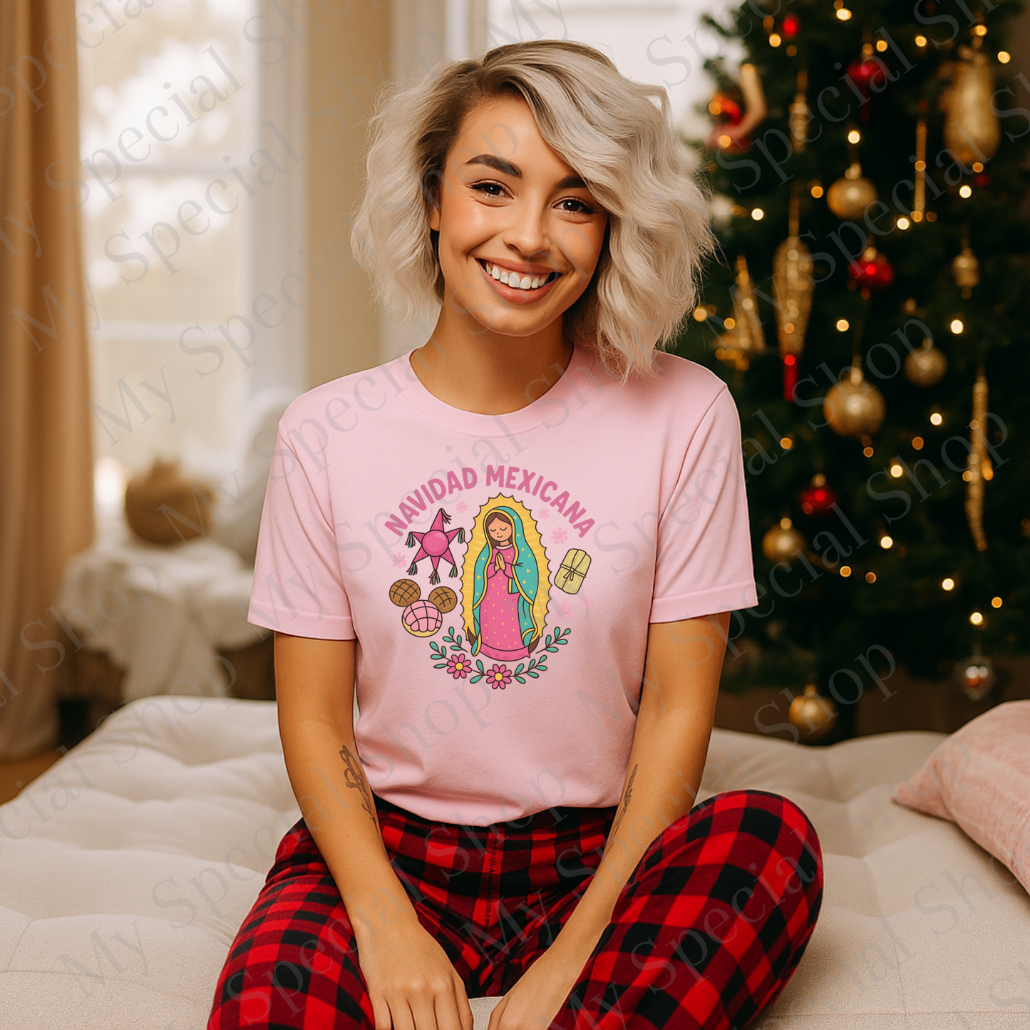 Navidad Mexicana Shirt | Virgen de Guadalupe Christmas Tee | Mexican Holiday Shirt | Latina Faith & Culture Christmas Gift My Special Shop