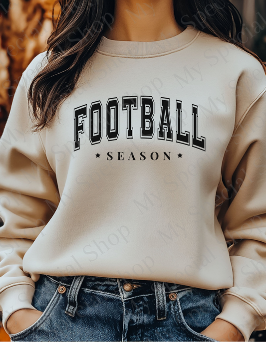 Football Season Sweatshirt | Cozy Gildan 1800 Crewneck | Fall Game Day Pullover | Neutral Aesthetic Football Sweater | Game Day Outfit | Unisex My Special Shop