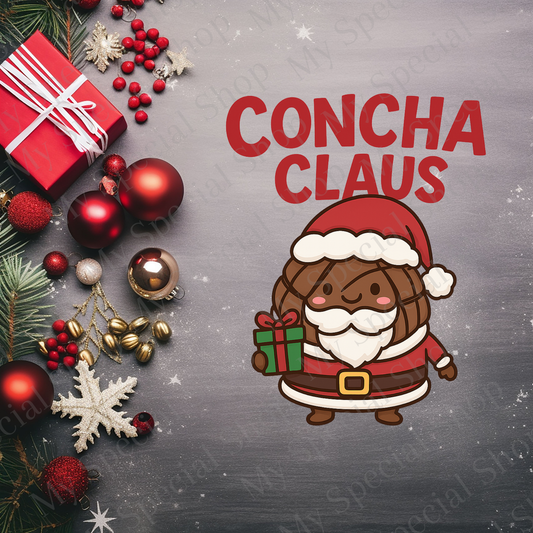 Concha Claus Shirt | Funny Hispanic Christmas Tee | Mexican Pan Dulce Santa Shirt | Latino Holiday Gift My Special Shop