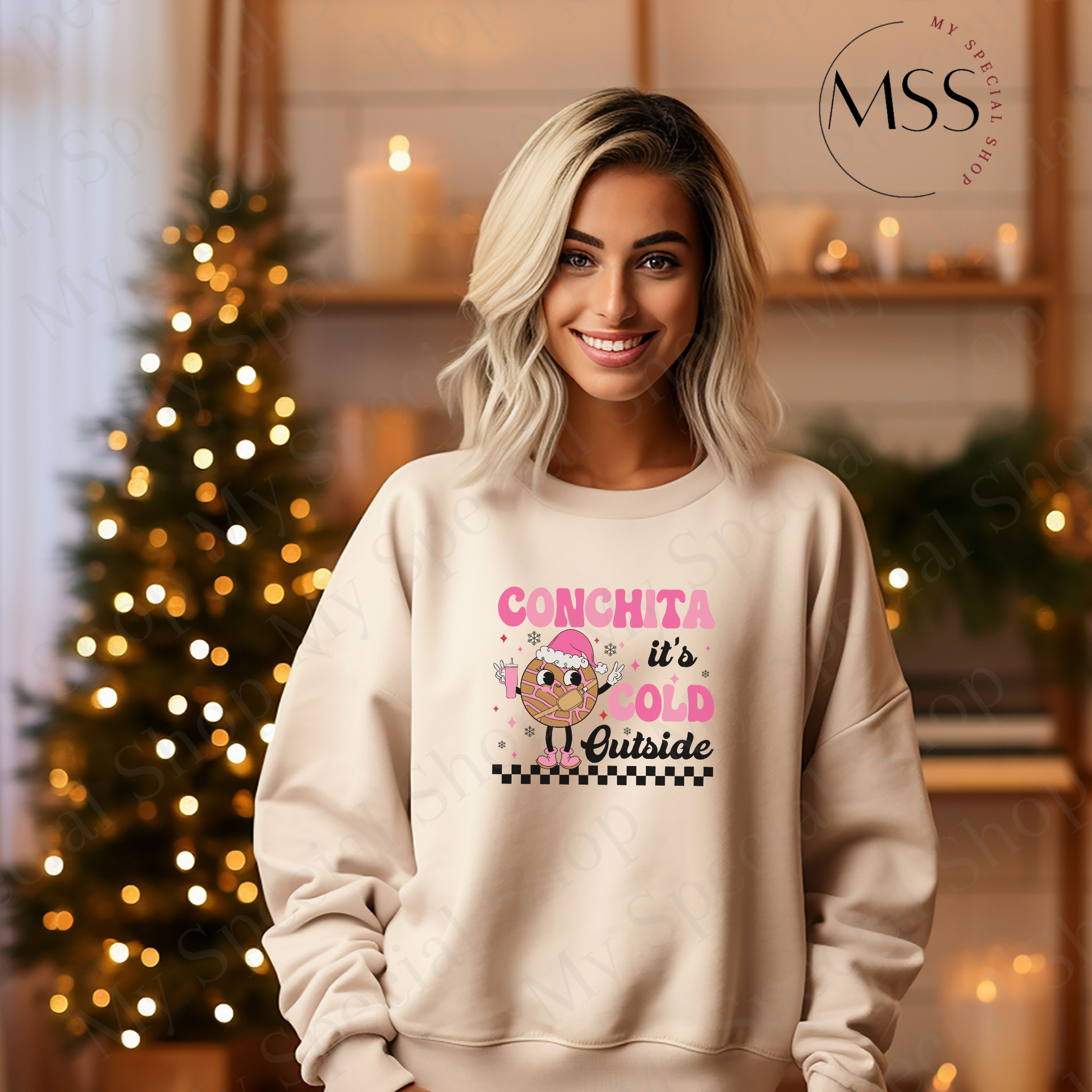 Conchita It’s Cold Outside Sweatshirt | Funny Mexican Christmas Sweater | Pan Dulce Winter Apparel | Latina Holiday Crewneck My Special Shop